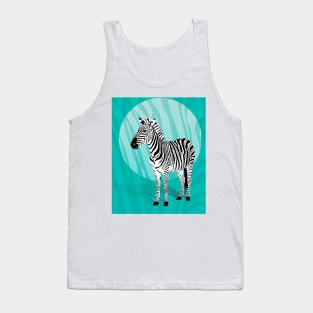 Zebra: cool stripes in pop art Tank Top